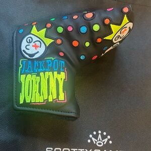 New Scotty Cameron Gallery Neon Jackpot Johnny Blade Putter Headcover CS Golf